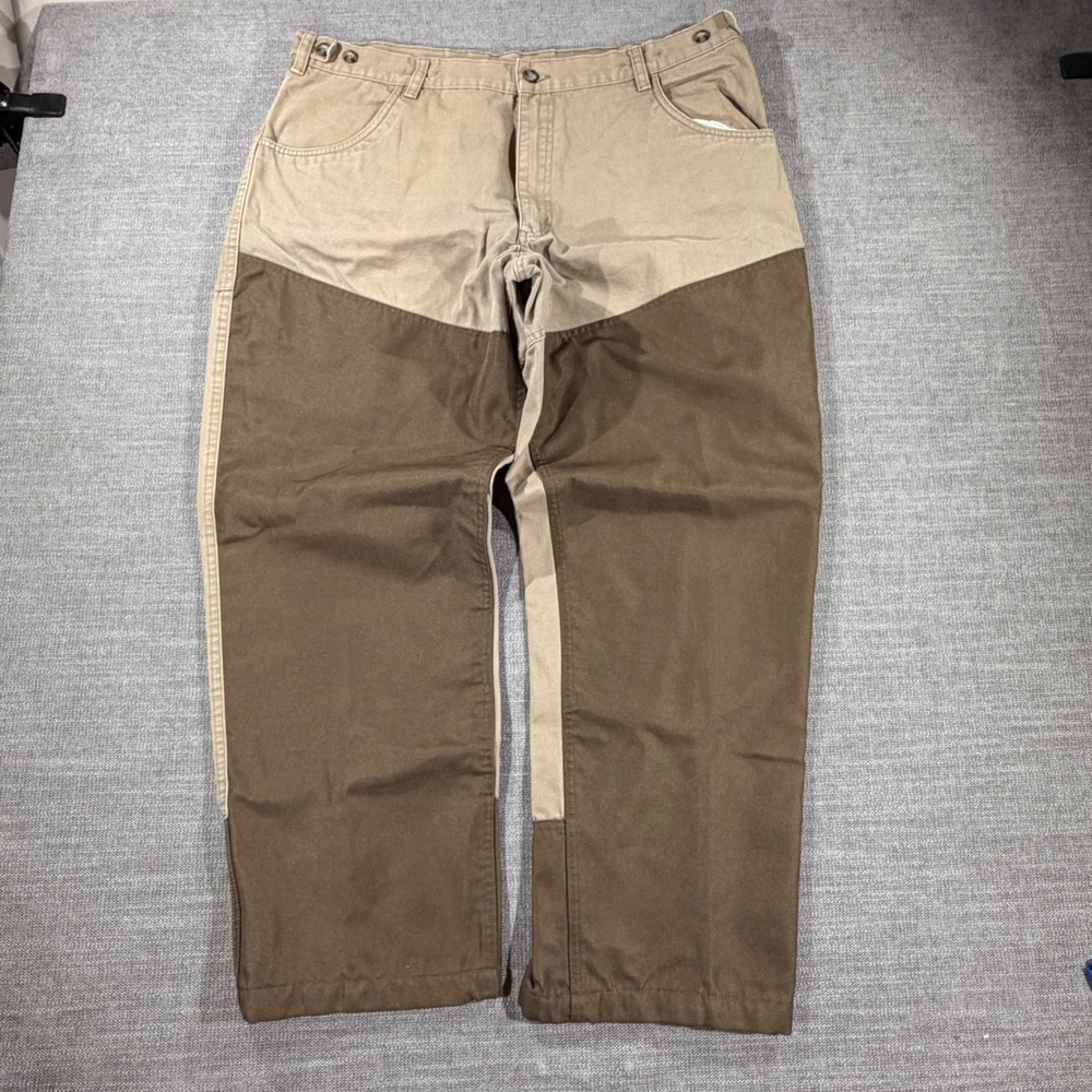 Field & Stream Hunting Pants Mens 40x30 Tan Brown Excellent Briar Patch Canvas